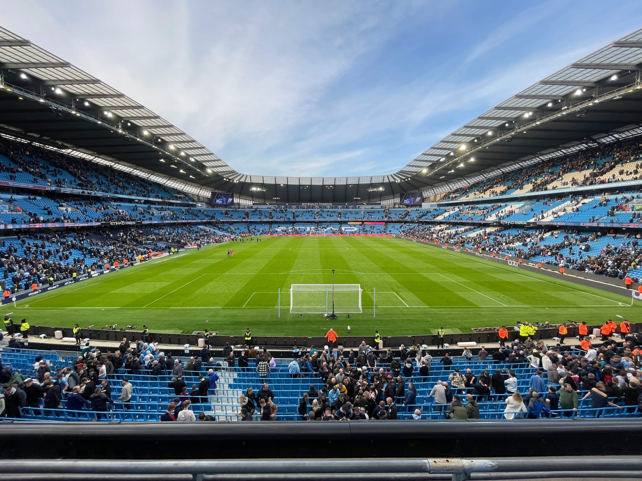 Picture of the Etihad Stadium's away stand